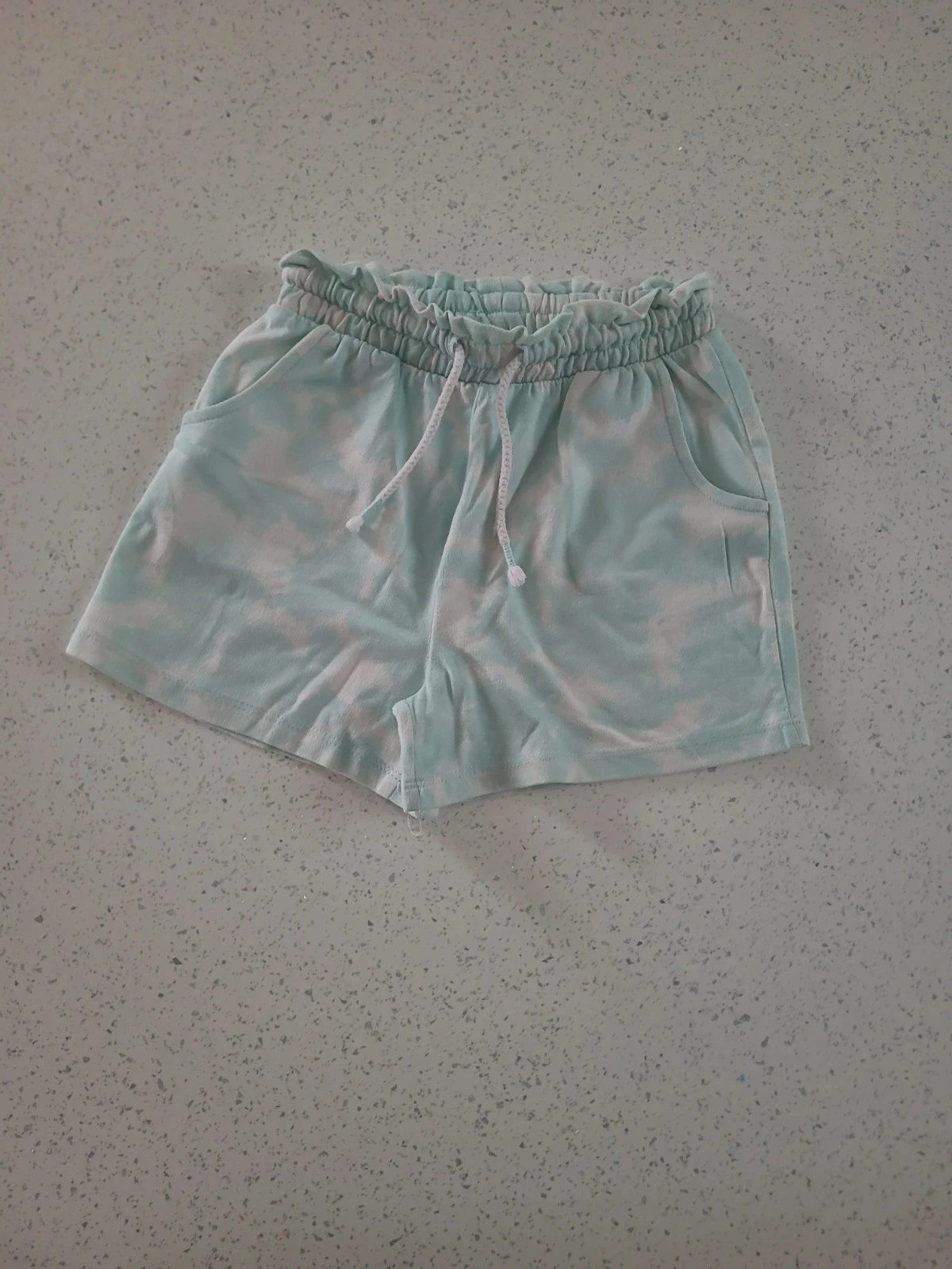 Short fille délavé